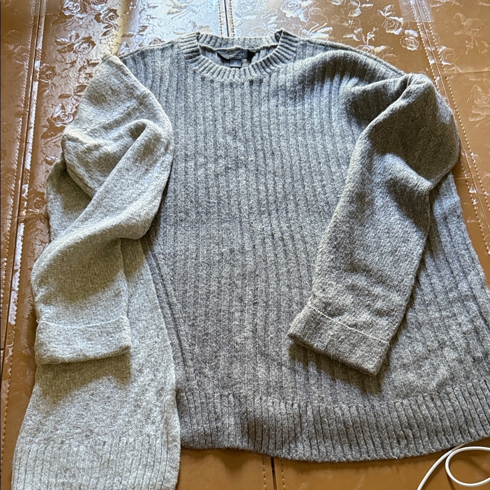 Simply Vera Vera Wang Charcoal Knit Sweater